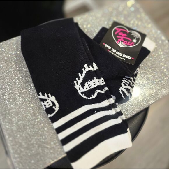 Too Fast Creepy Bi..tch Thigh High Socks - Picture 8 of 8